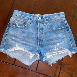Levi Jean High-Waisted Shorts